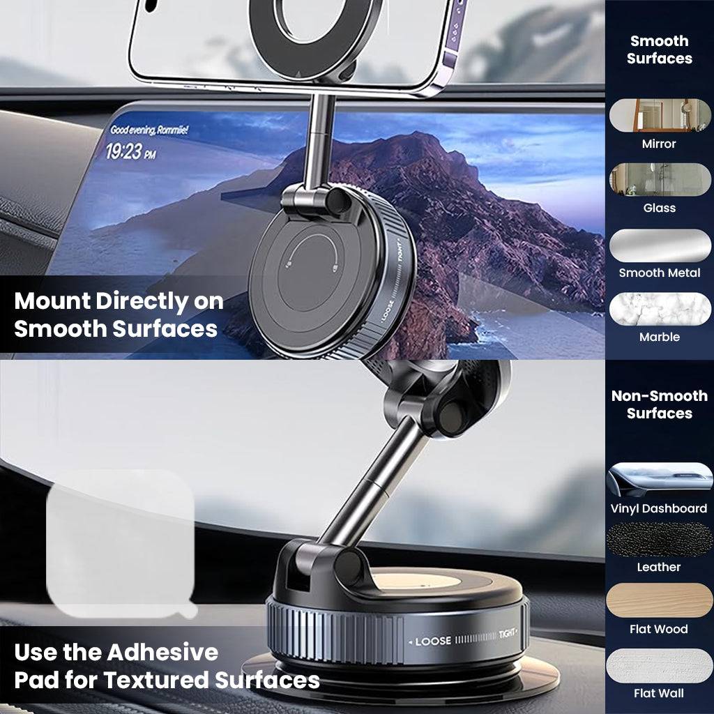 super Magnetic Car Phone Holder – 360° Rotation Dashboard Mount 🚗📱