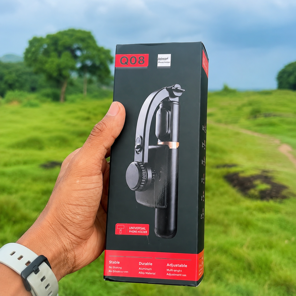 3-in-1 Gimbal Stabilizer Selfie Stick & Tripod | 360° Motion Tracking  3-Month Warranty Included 🛡️