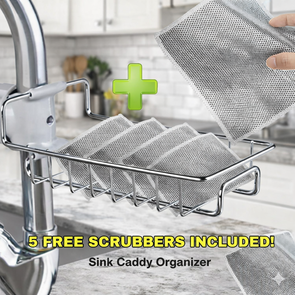 Kitchen Sink Organizer & Faucet Storage Rack
