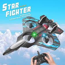 F-22 Sky Surfer RC Fighter Jet – 2.4G Remote Control Quadcopter Drone with LED Lights