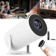 Smart Portable Android Projector – 180° Rotatable Auto-Correction Home Cinema