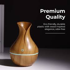 Wooden Vase Ultrasonic Aroma Diffuser & Humidifier