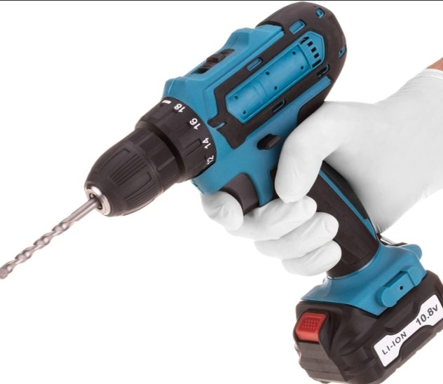 Cordless Power Drill & Driver Kit | Dual Battery, Bits & Case for Home DIY