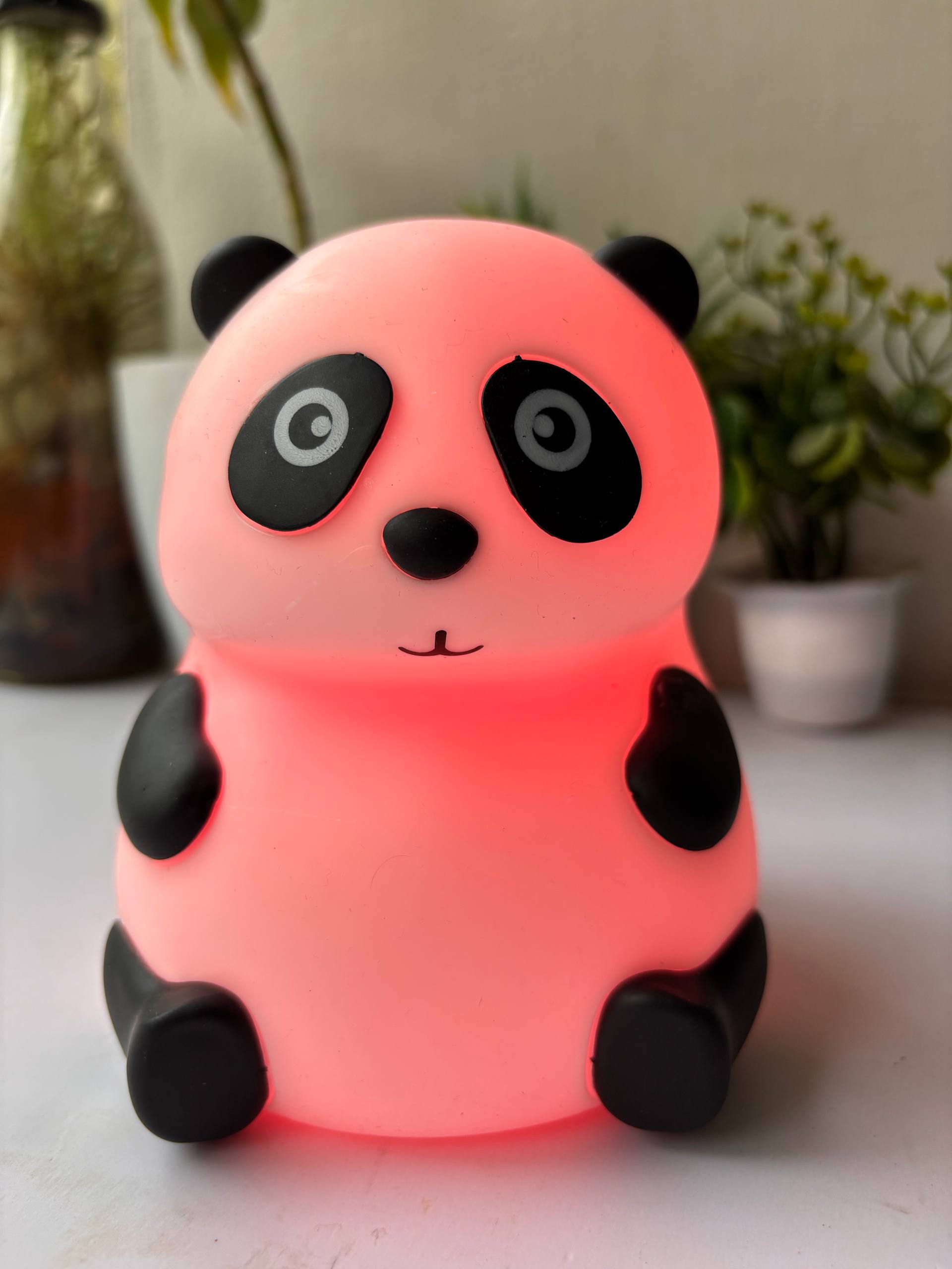 GlowyPanda™ – Squishy Silicone Panda Night Light | Dimmable LED Bedside Lamp for Kids & Nursery Decor | USB Rechargeable