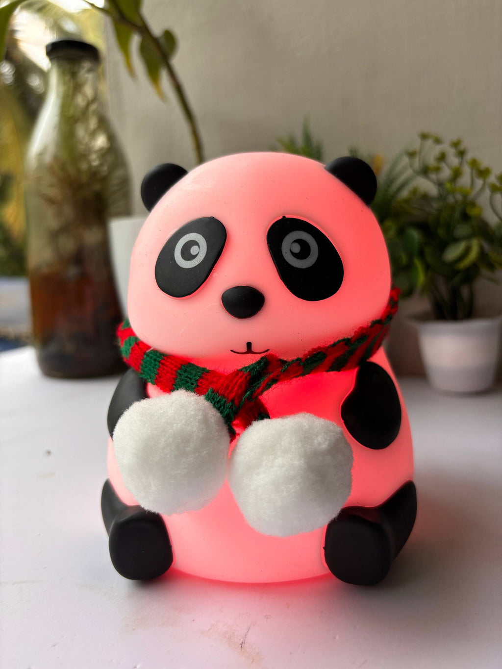 GlowyPanda™ – Squishy Silicone Panda Night Light | Dimmable LED Bedside Lamp for Kids & Nursery Decor | USB Rechargeable