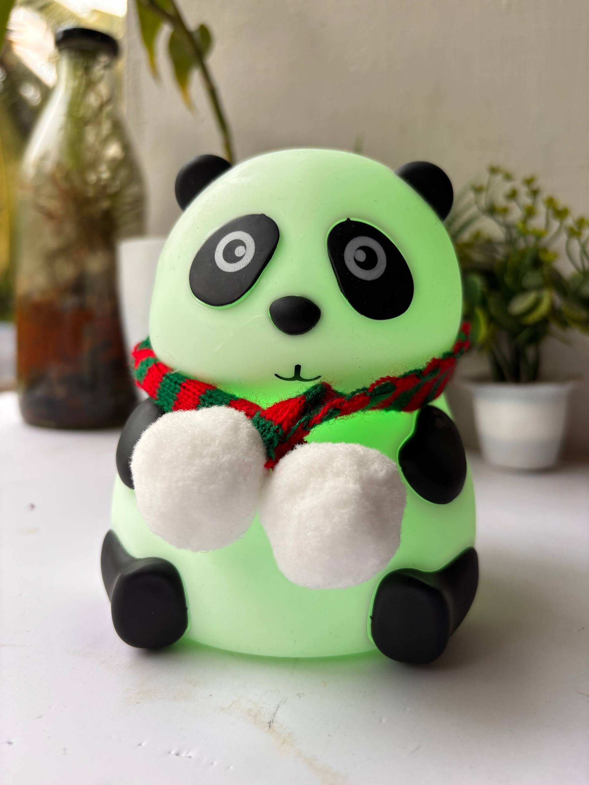 GlowyPanda™ – Squishy Silicone Panda Night Light | Dimmable LED Bedside Lamp for Kids & Nursery Decor | USB Rechargeable
