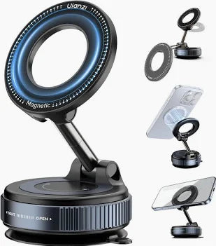 super Magnetic Car Phone Holder – 360° Rotation Dashboard Mount 🚗📱
