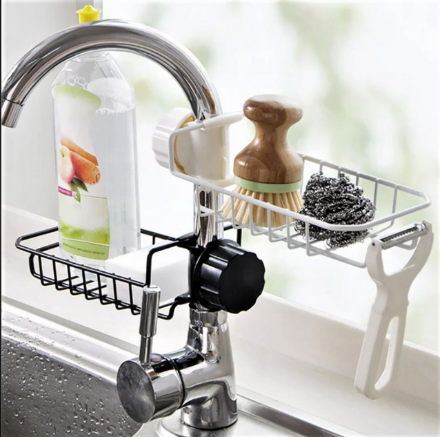 Kitchen Sink Organizer & Faucet Storage Rack