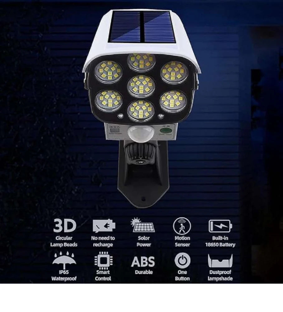 Motion Sensor Solar Security Light with remote 3 mote